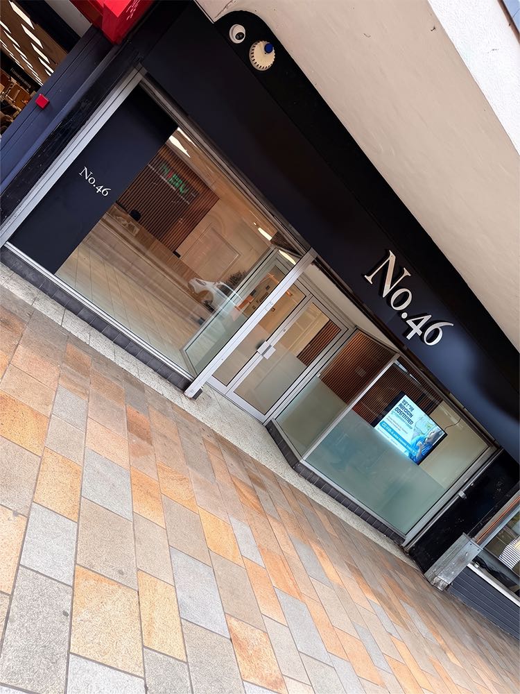 The No.46 shopfront on Merry Street, Motherwell